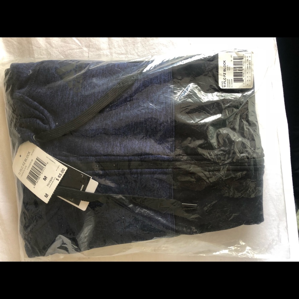 BRAND NEW adidas zip up jacket w/hood